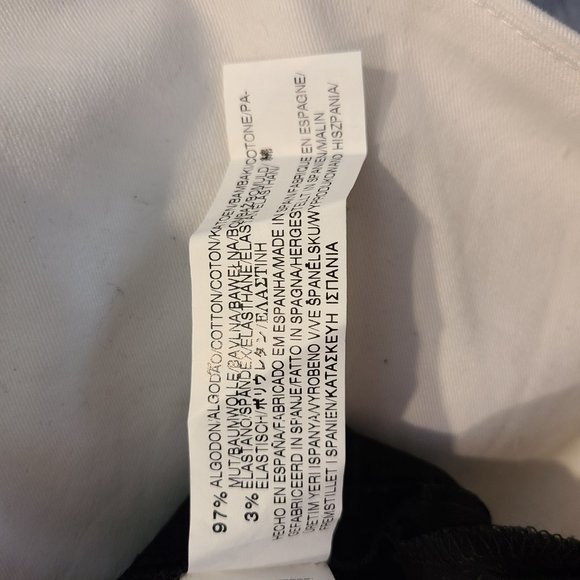 ZARA BASIC Black & White Color Block Dress S - Picture 7 of 7